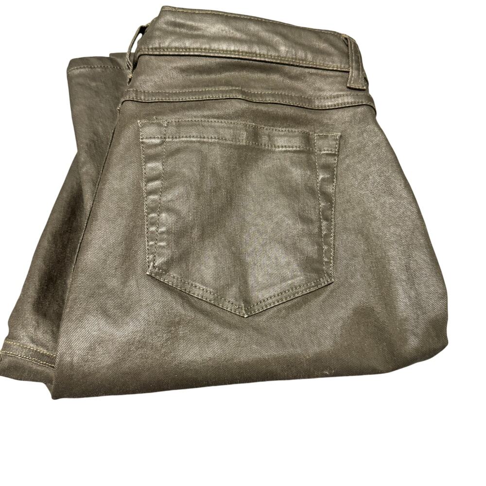 Ecru Jeans Womens 8 (30x31‎ ACTUAL) Gray Morrison Leather-Look Denim